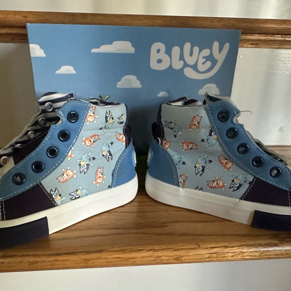 Kids High-Top Sneakers - Blue